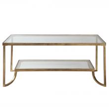  24540 - Uttermost Katina Gold Leaf Coffee Table